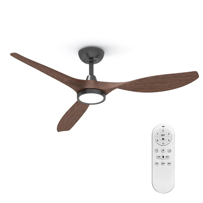 52in Ceiling Fans with Quiet DC Motor and 3 Colour Temperature,Noiseless, ABS Blades