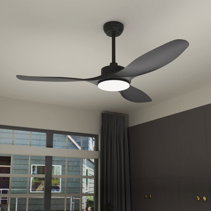 52-Zoll-Deckenventilatoren mit dimmbarer LED-Beleuchtung, Fernbedienung, 3 CCT, 3 umkehrbare Gleichstrommotoren