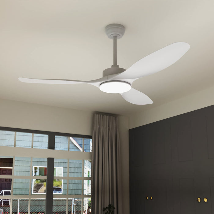 52in Ceiling Fans with Dimmable LED Lights Remote Control, 3CCT, 3 Reversible DC Motor