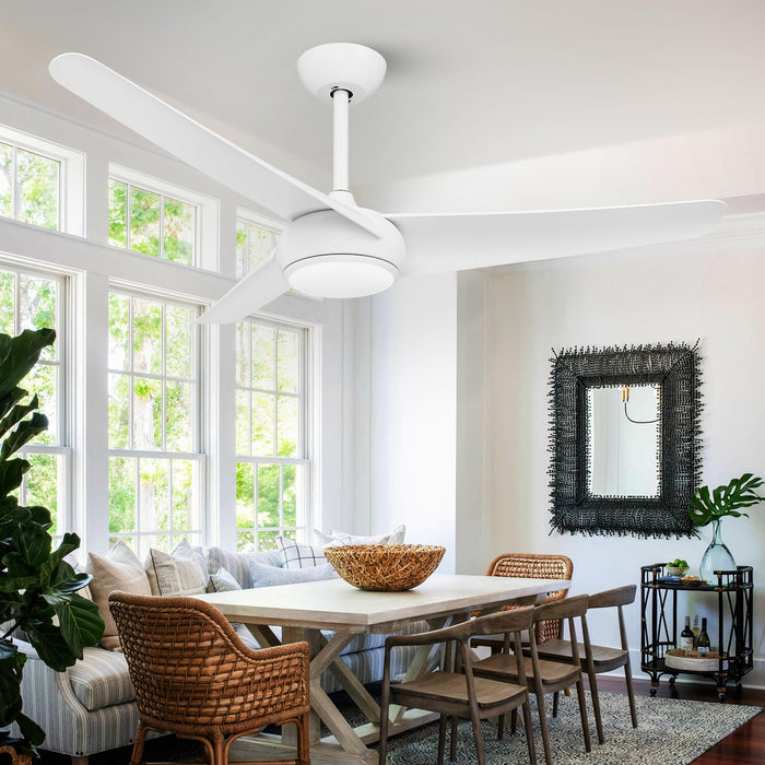 52in Ceiling Fan with Light and Remote, Reversible Silent DC Motor, Timer, 6-speed